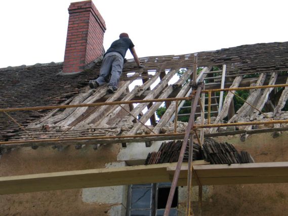 Démontage du toit